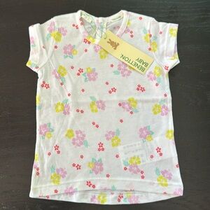 Benetton Baby Floral T-shirt 3-6M